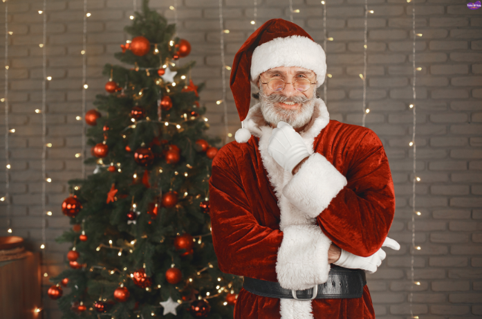 christmas costume ideas for kids dressed as Santa Claus