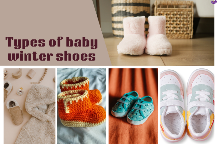 warm outdoor baby winter shoes with soft lining