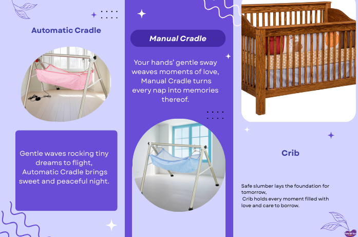Comparison of Baby Automatic Cradle vs. Manual Cradle vs. Crib for Comfortable Baby Sleep