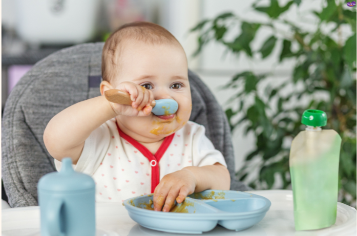 Bamboo baby utensils, eco-friendly feeding toys for babies