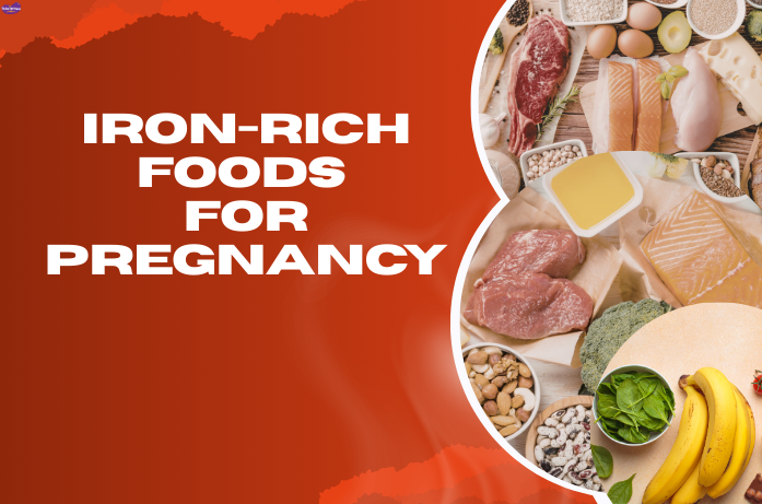 Pregnancy meal with iron-rich foods including lentils, chicken, and vegetables for optimal iron intake.