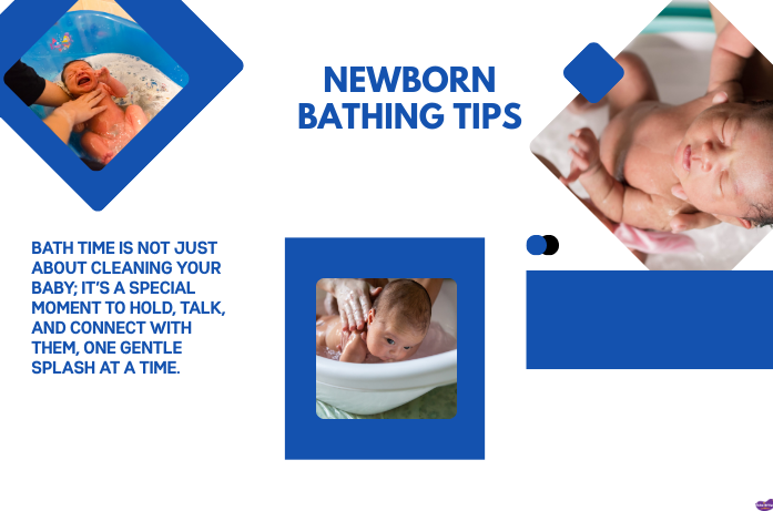 Newborn bath time essentials with baby bathing tips for gentle guidance and soothing care for parents.